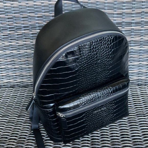 Michael Kors Cooper Men`s Backpack Black - Picture 14 of 16